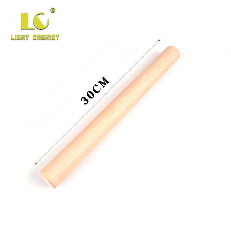 30cm trumpet Beech rolling pin Dumpling skin noodle kitchen Gadgets And face stick Baking Tools