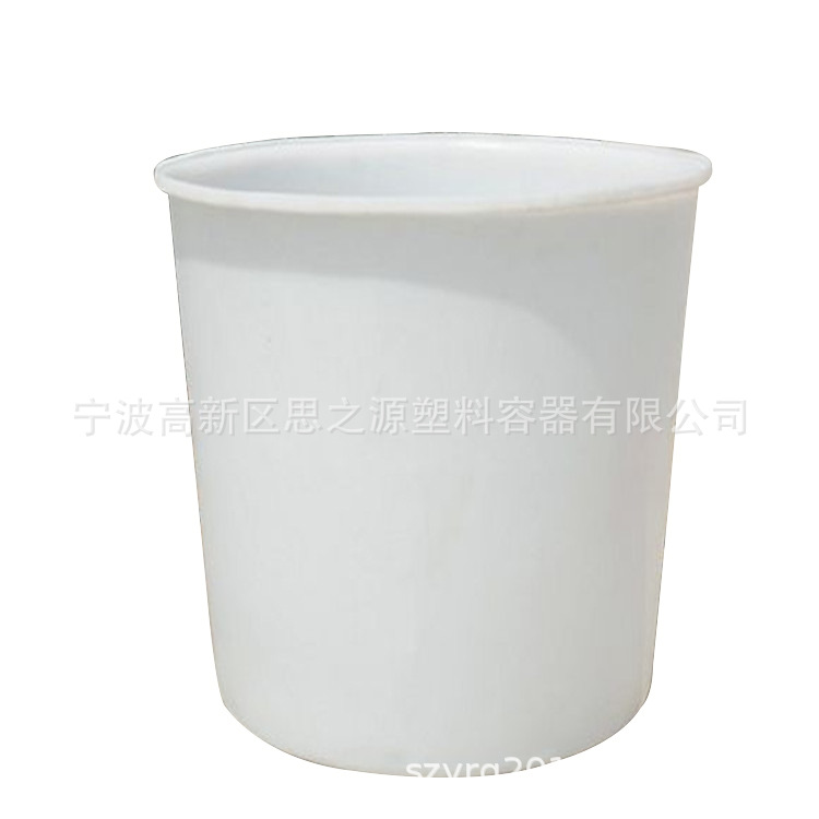 厂家生产食品级水产行业常用牛筋PE养殖螃蟹桶塑料大口圆形虾桶厚