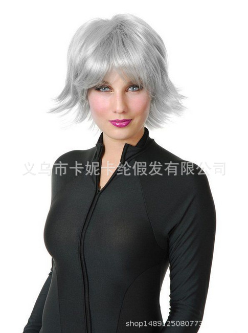 Fiestas Orgiva Perruca Guerrera Silver Cabello