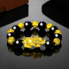 Bracelet suitable for men and women, rosary with round beads, long-lasting jewelry, 3D, for luck