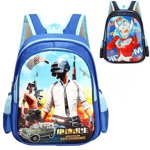 New 3D Jedi Survival Schoolbag Eating Chicken Schoolbag Primary School Student Schoolbag Men's Waterproof Children's Backpack