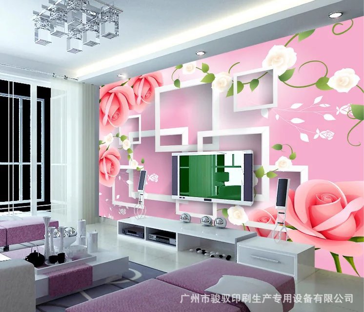 壁畫背景墻打印機(jī)應(yīng)用場(chǎng)景圖片UV打印機(jī)
