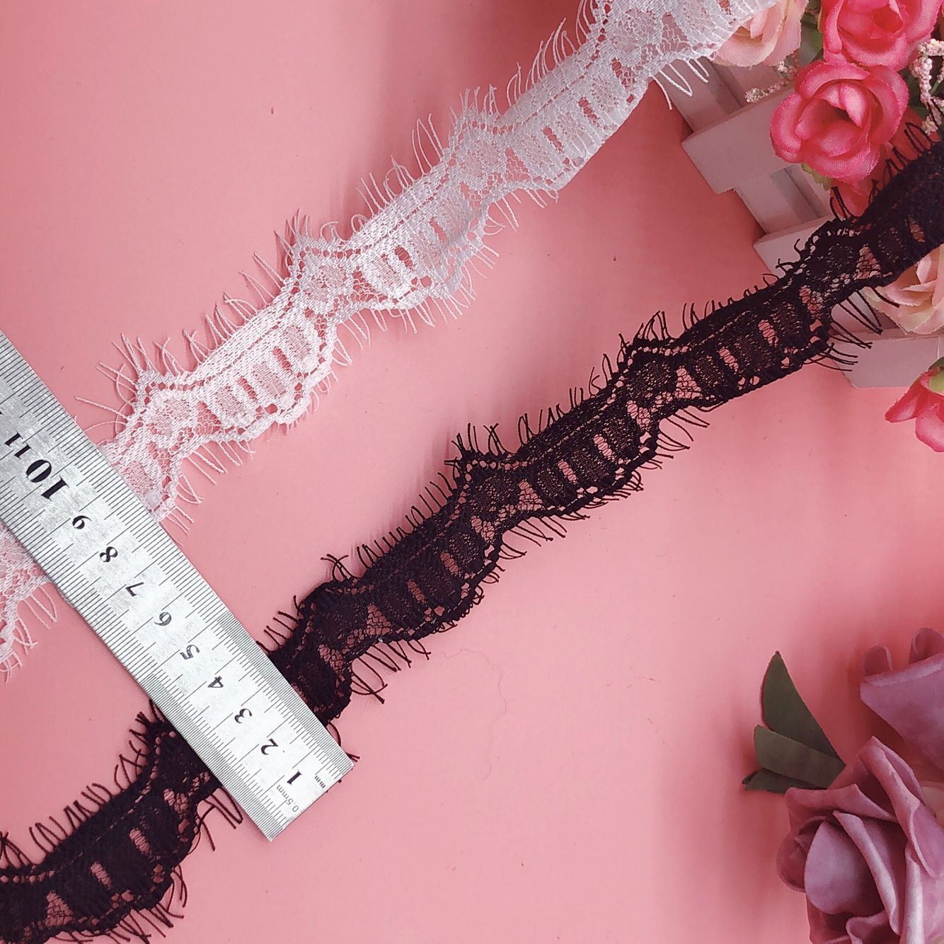 热卖内衣蕾丝花边欧美时尚辅料蕾丝花边825#宽度4cm睫毛小边