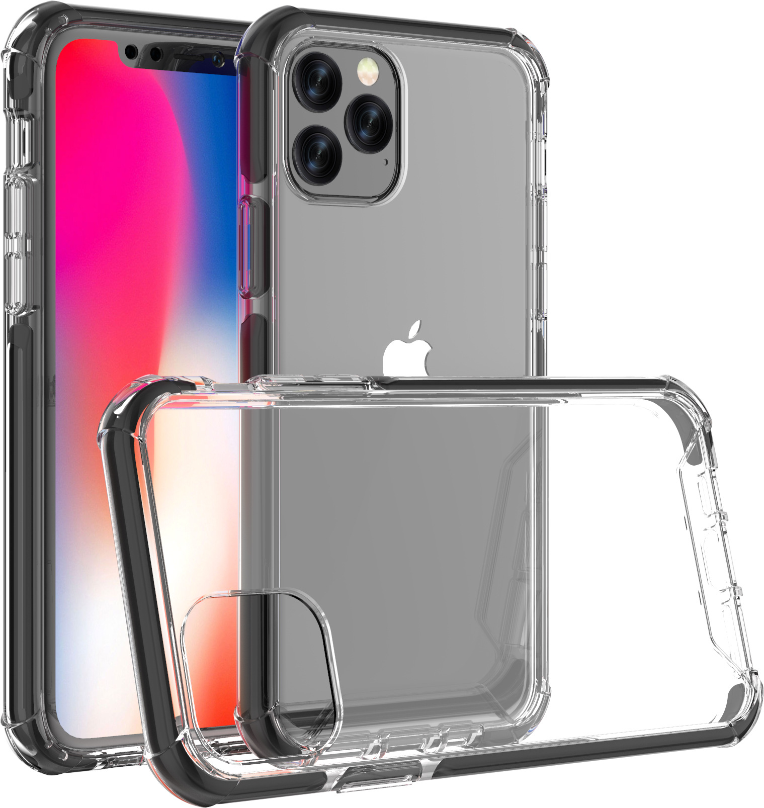 适用于 IPHONE 2019新款 TPU+TPE+PC 防刮防撞双色保护套