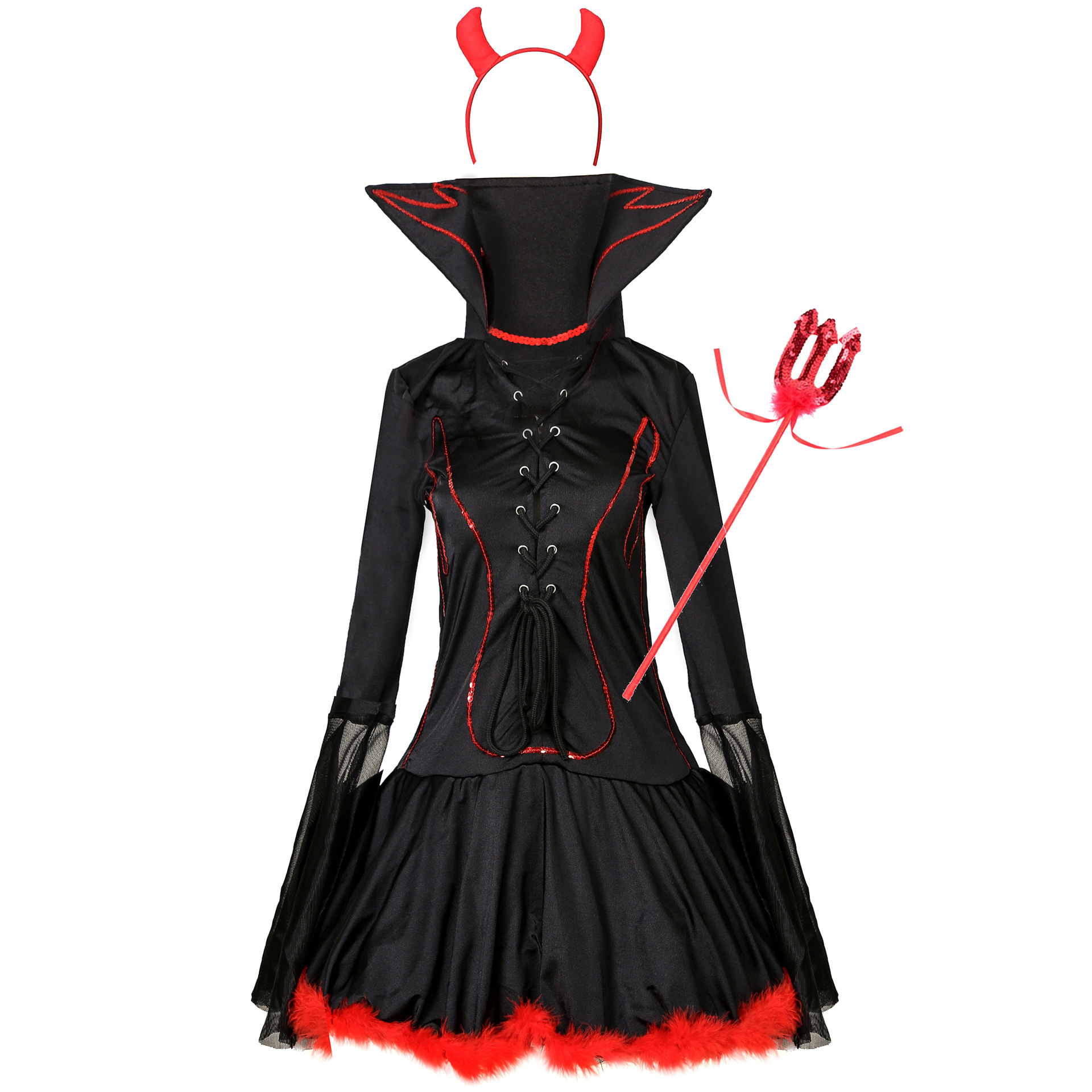   halloween devil costume sexy queen cosplay costume nihaostyles wholesale halloween costumes NSMRP79084