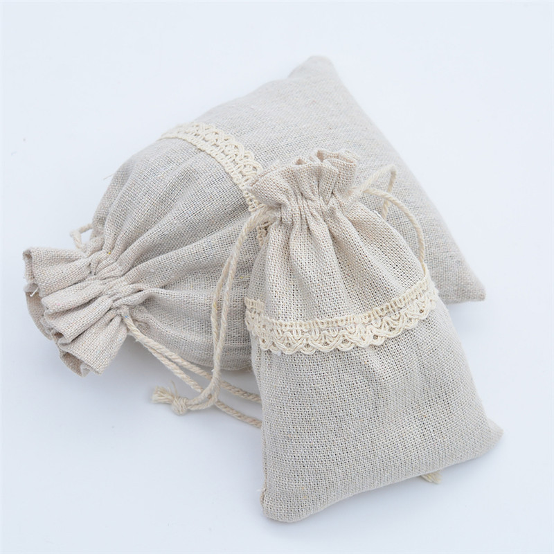 Fashion Solid Color Cotton Lace Gift Bags display picture 5