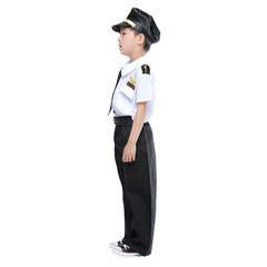 Children's Pilot Costume for Air Force Flight Attendant cosplay, Airplane Captain Profession Performance Costume
