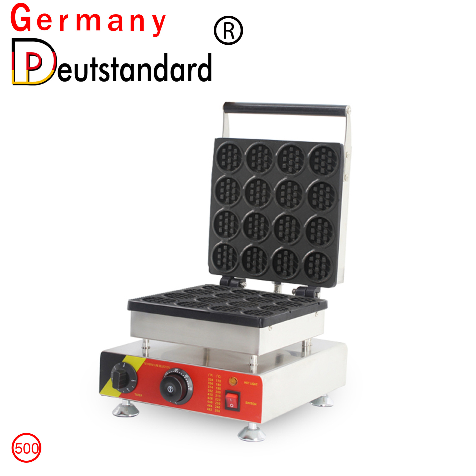 16孔圆形华夫炉 华夫饼机 烤饼机 商用电饼档 电热烤饼机500