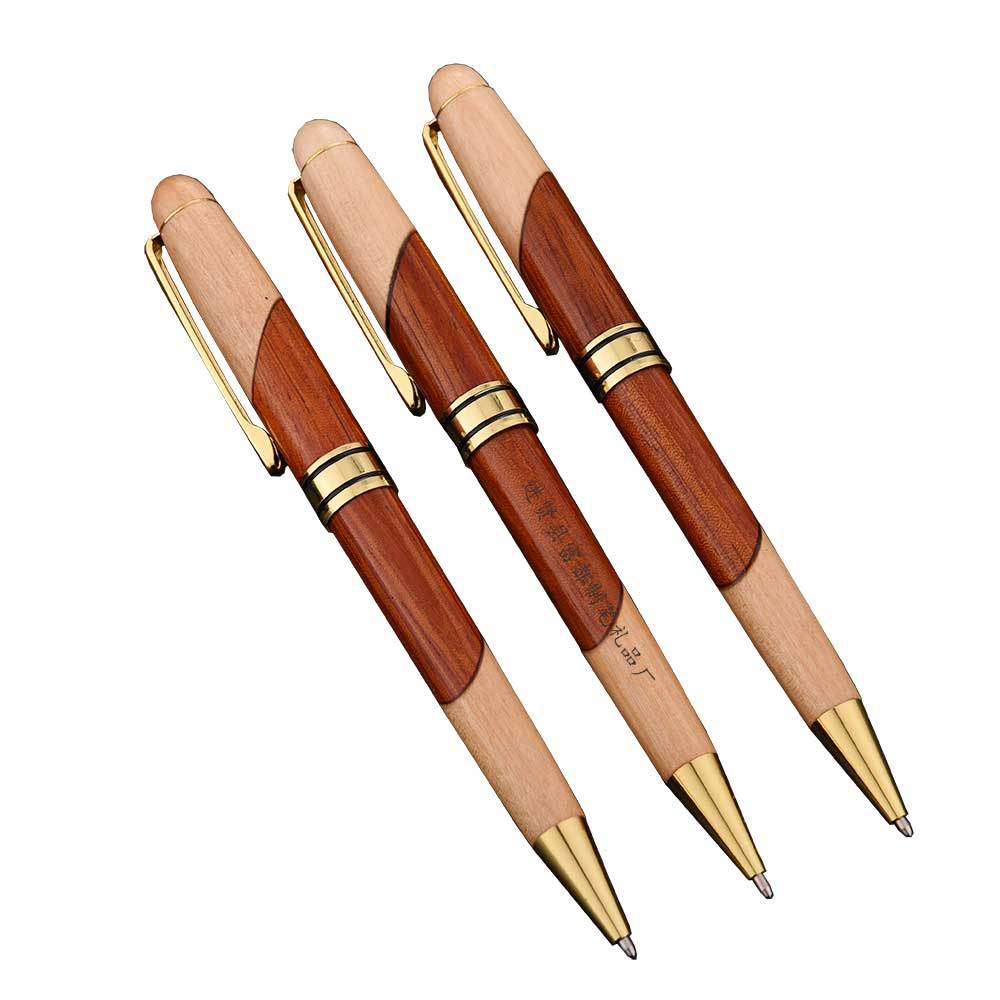 拼木圆珠笔