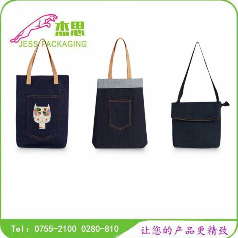 设计新款牛仔布日本韩国斜挎单肩包休闲书包手提包背包量大从优