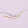 Long earplugs with tassels, earrings with accessories, silver 925 sample, handmade, simple and elegant design