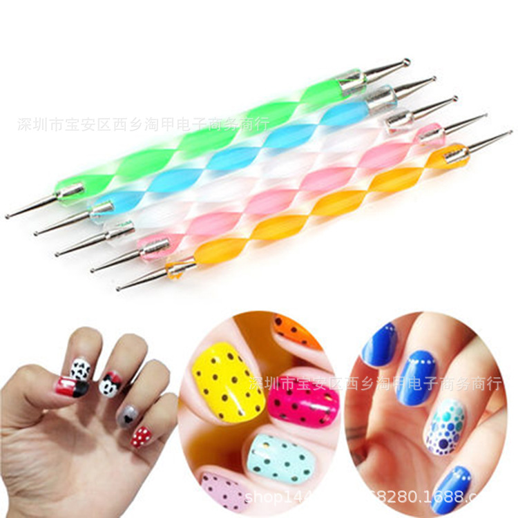 Acrylic double-sided manicure brush for manicure