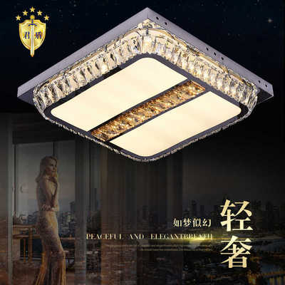 circular crystal Bedroom lights modern Simplicity Room Study Lighting LED Bedroom lights Warm romantic Ceiling lamps and lanterns