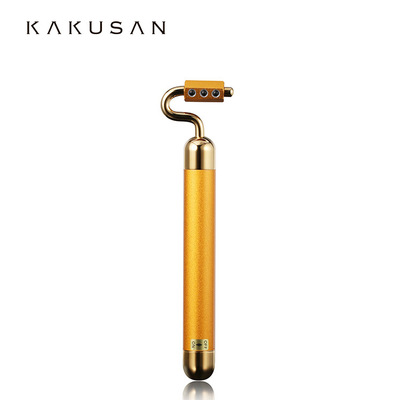 卡酷尚24K黃金美顏棒電動鍺粒鍺石美容棒3dV臉儀提拉小臉工具
