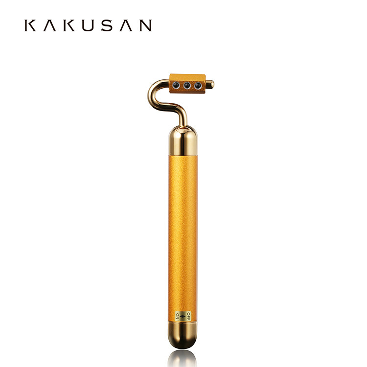 卡酷尚24K黃金美顏棒電動鍺粒鍺石美容棒3dV臉儀提拉小臉工具