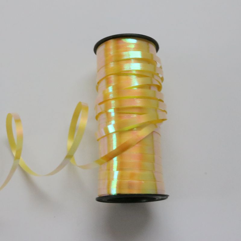 Festival transfronterizo celebración globo cinta colorido Iris tubo largo cinta atado globo cuerda pastel cuerda 100 yardas * 0,5 cm