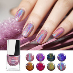 Cross-border new laser sequin nail polish colorful fantasy laser nail polish 7m factory direct sales wholesale