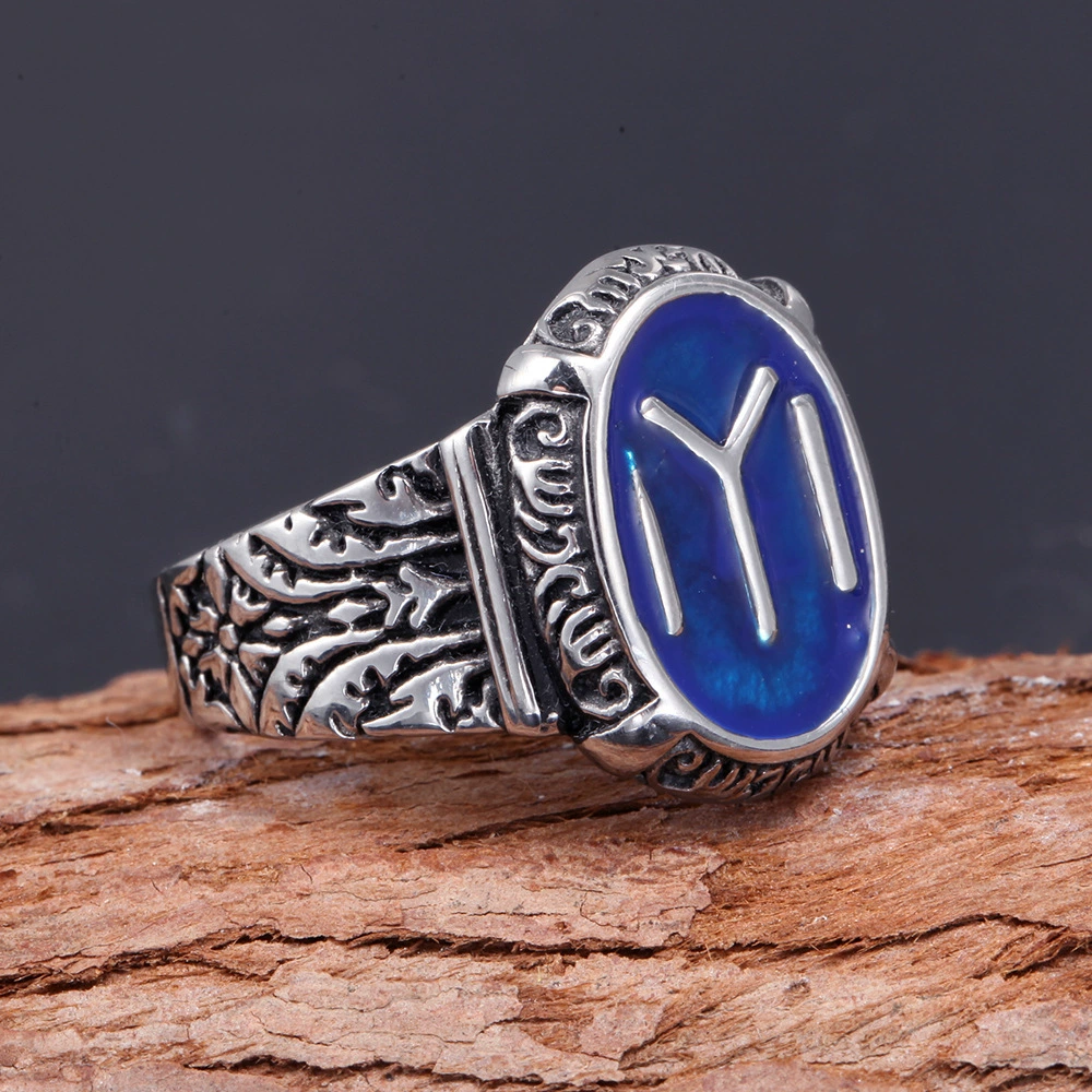 New Expressway Cross -border European and American Stainless Steel Ring Drop Ring Ring Direct Plant Sports Factory Spot Direct Approval