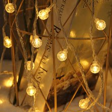 LED圓球燈串戶外露營聖誕節日氣泡球彩燈滿天星婚慶裝飾串燈