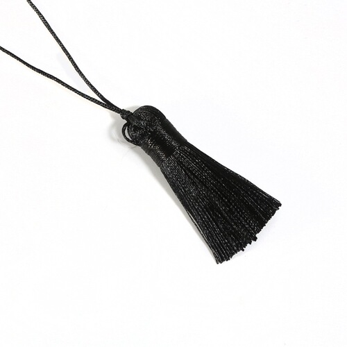 Retro short and plump tassel earring pendant decoration hanger tassel, ancient style DIY material fan-shaped bookmark curtain small tassel