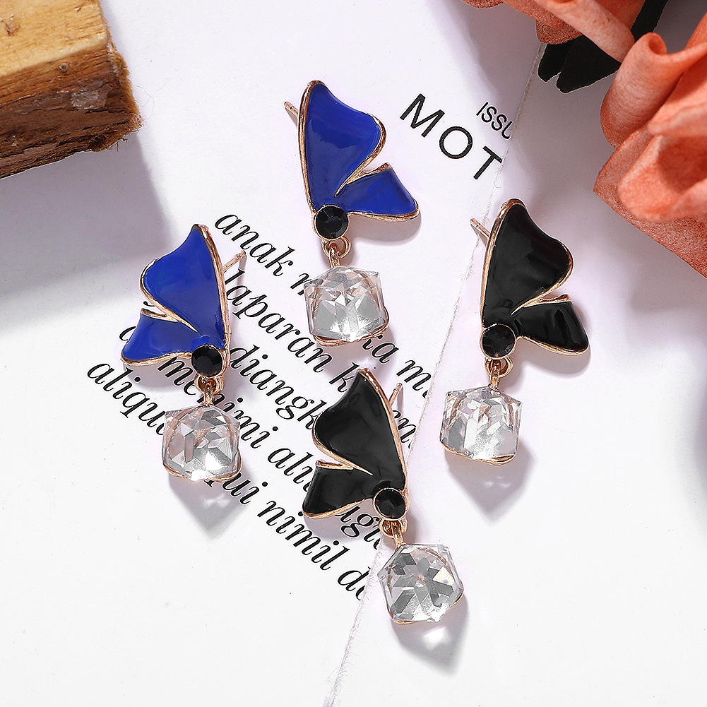 Alloy Diamond Drop Oil Bird Earrings New Jewelry Fashion Ear Accessories display picture 9