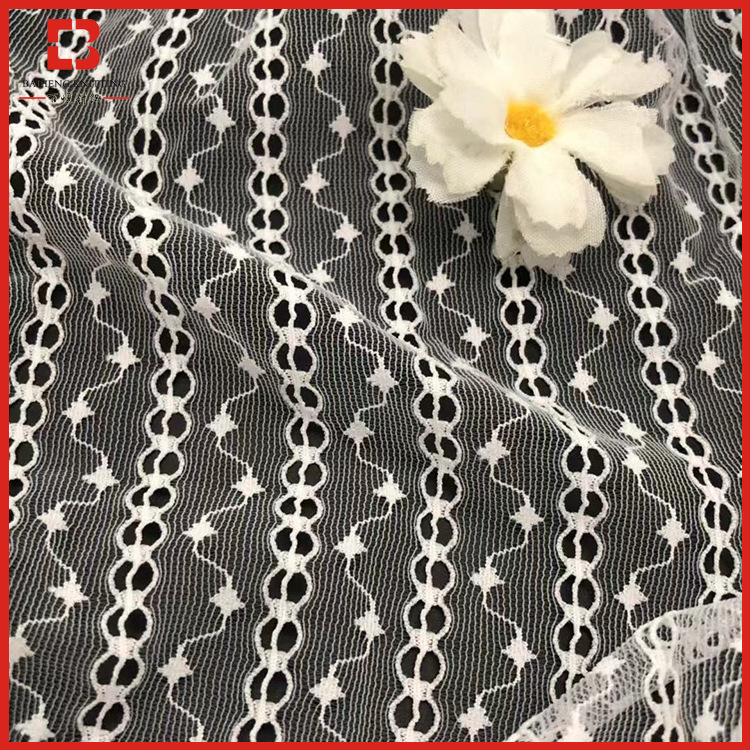 锦氨连星串 连线提花网 高档服装网布工艺品网纱布