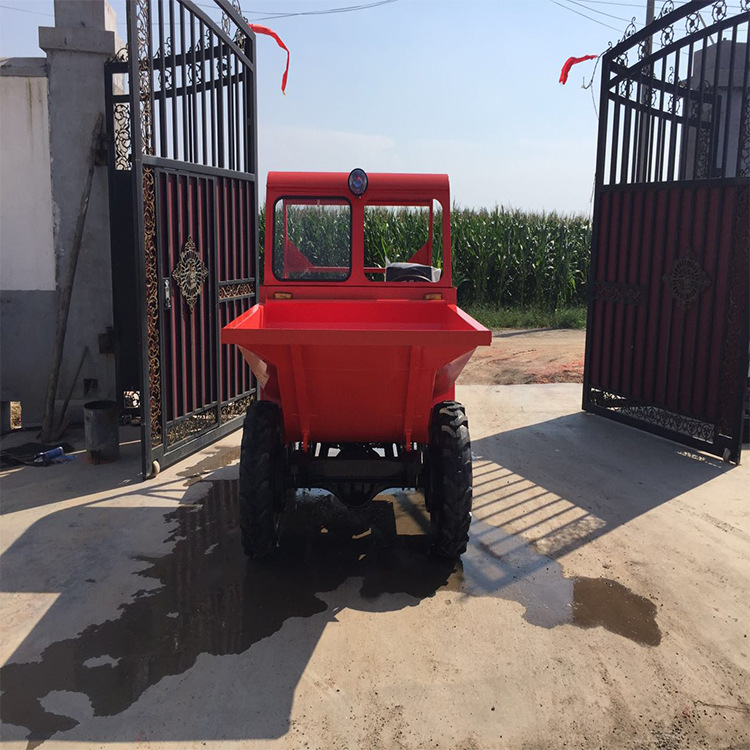 辰旺厂供应液压前卸翻斗车 1.8吨柴油翻斗车 带棚四轮运输车