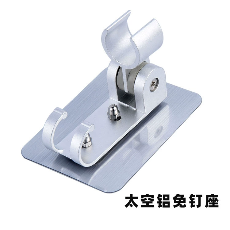 Алюминиевое сиденье для душа без перфорации, регулируемый кронштейн для насадок с крючком, металлическое сиденье, аксессуары для ванной комнаты без гвоздей