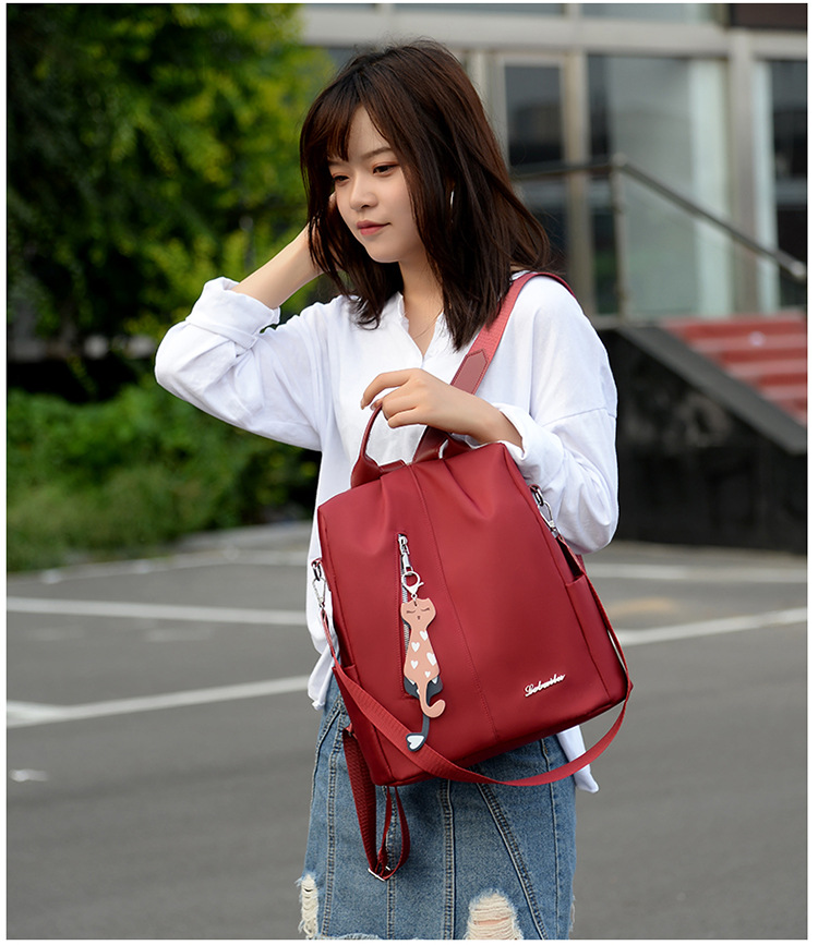 213g Weight Waterproof Letter School Daily Women's Backpack Functional Backpack