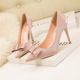 9288-50 han edition fashion show thin delicate fine with suede pointed bow with high heels for women's shoes single shoes