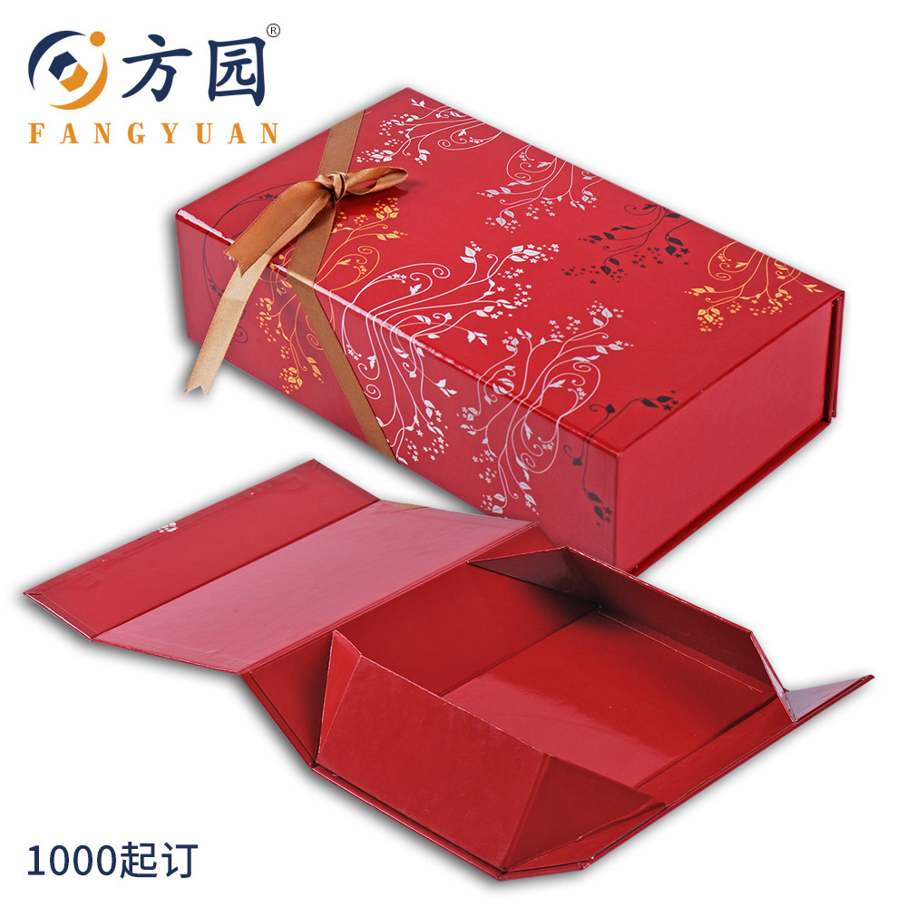 high-grade gift Packaging box Customized Specialty Paper Cardboard Gift box decorate rectangle fold Packaging box Gift box