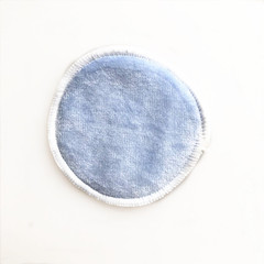 Cross-border bamboo fiber velvet makeup remover cotton washable and reusable makeup cotton environmentally friendly three-layer makeup remover pad