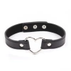 Studless heart-shaped neck collar