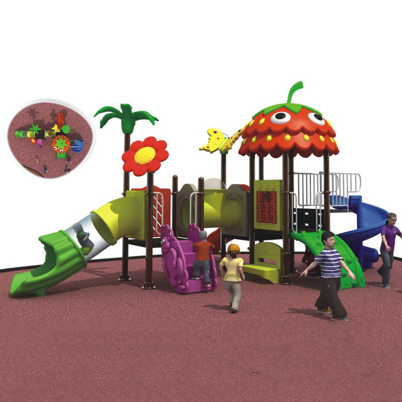 kindergarten Slide Cartoon animal Doctor Plastic combination outdoors large Playground Toys multi-function Slide