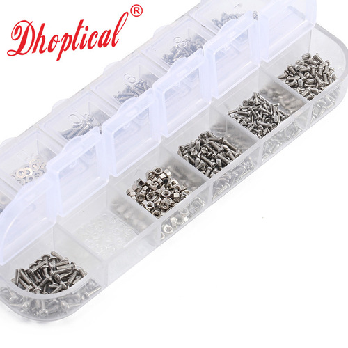 Eyeglass screw accessories set, sunglass screws, nose pad screws, temple screws, SB004