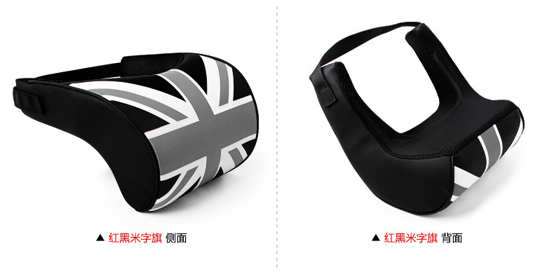 Factory wholesale rice flag neck pillow car supplies space memory foam pillow general car headrest