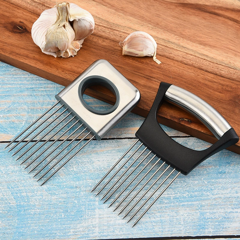 304 нержавеющая сталь сосна сосну лук фиксатор лука резка лука булавка резаки кухонные инструменты