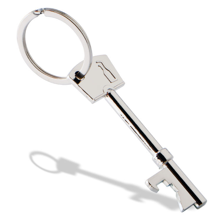 Personalized key small pendant Gold Key bottle opener gold and silver key lock key chain zinc alloy small gift