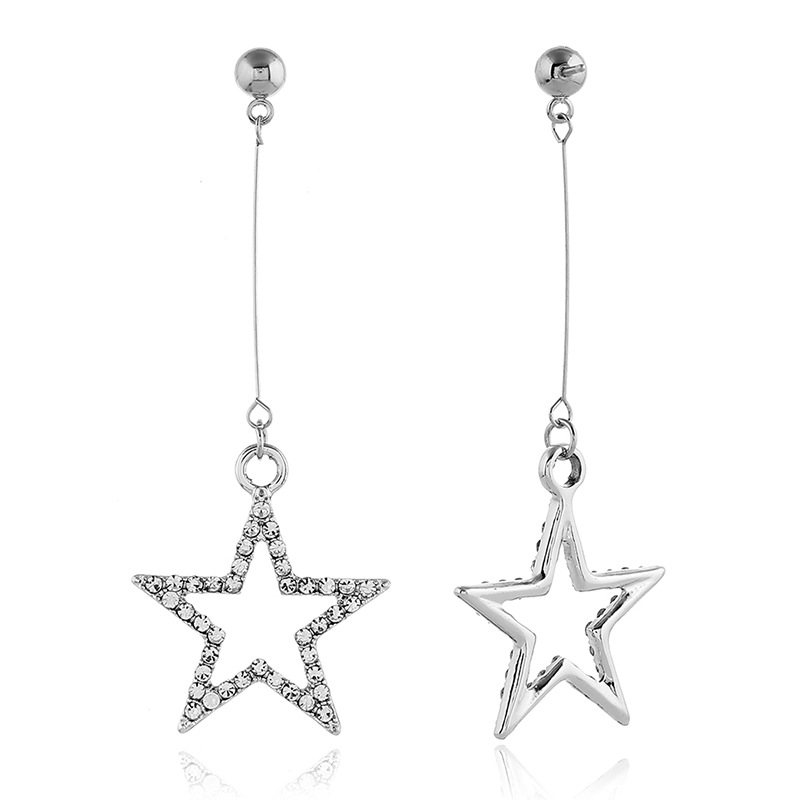 Alloy Simple Geometric earring(White white k)Fashion Jewelry NHKQ2453-White-white-k