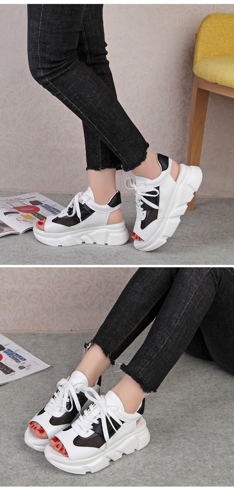 Chaussures été pour femme en Caoutchouc - Ref 3345266 Image 22