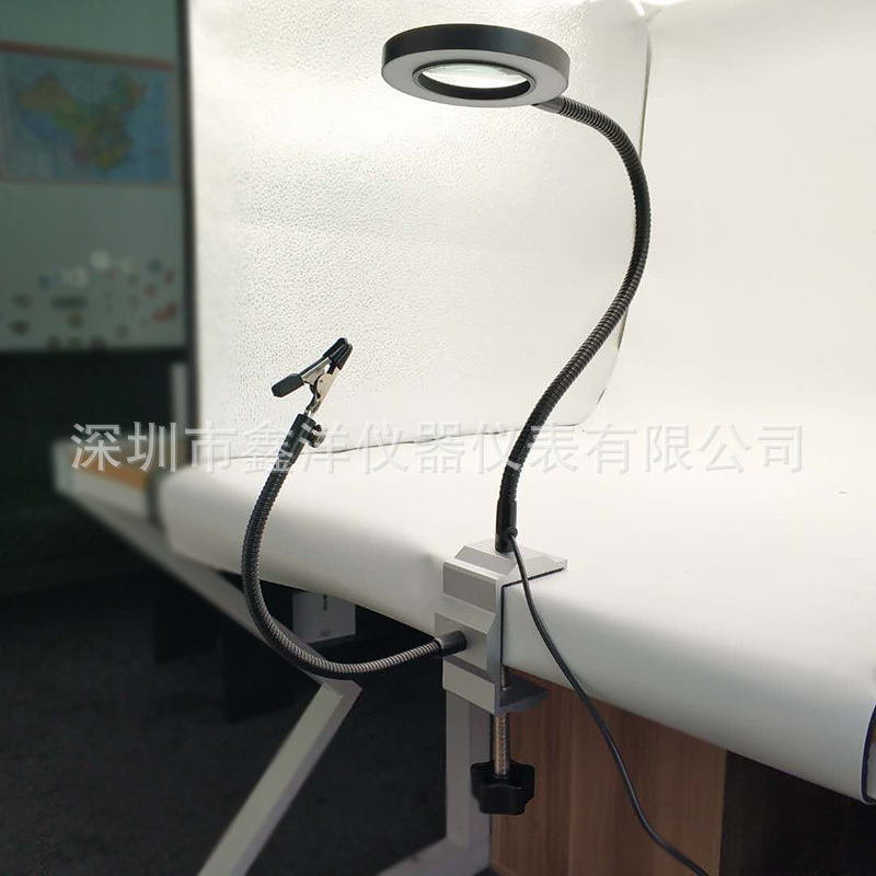 伊派万向金属臂焊台夹具 带放大镜万向金属臂 电子电路板维修夹具