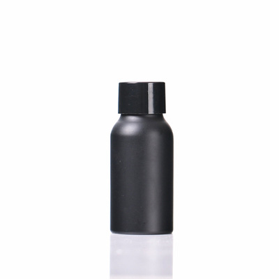 50ML negro + cubierta plana negra + tapón interior de agujero pequeño