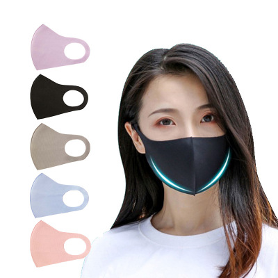 new pattern Ice Cotton Mask summer dustproof clean Foldable Korean Edition three-dimensional Sunscreen Mask goods in stock