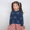 girl Mink like Fluff clothes Western style Snowflake Sweet keep warm T-shirts Sweater coat baby Pullover