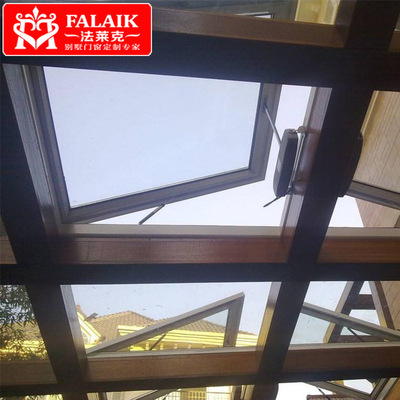 法莱克 阳光房电动天窗 铝合金斜屋顶天窗 平移 采光 别墅上悬窗|ru