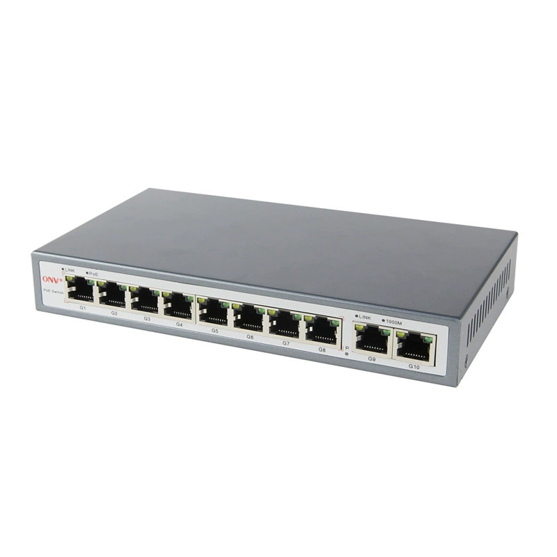 Gigabit 8+2 POE питание, мониторинговый коммутатор сети ONV-POE33108P от Everbright, 10-портовый, 48V стандарт