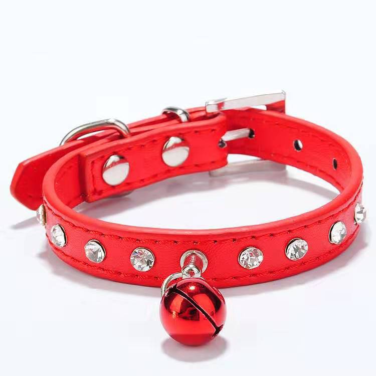 Mascotas collar de campana de diamante perro gato cuerda de tracción Boomerang VIP pequeño perro lindo pecho espalda fábrica directa