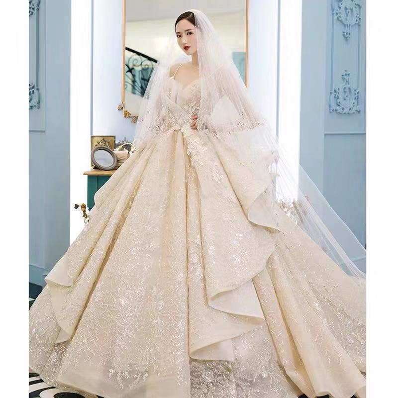 Douyin's same main wedding dress 2020 ne...