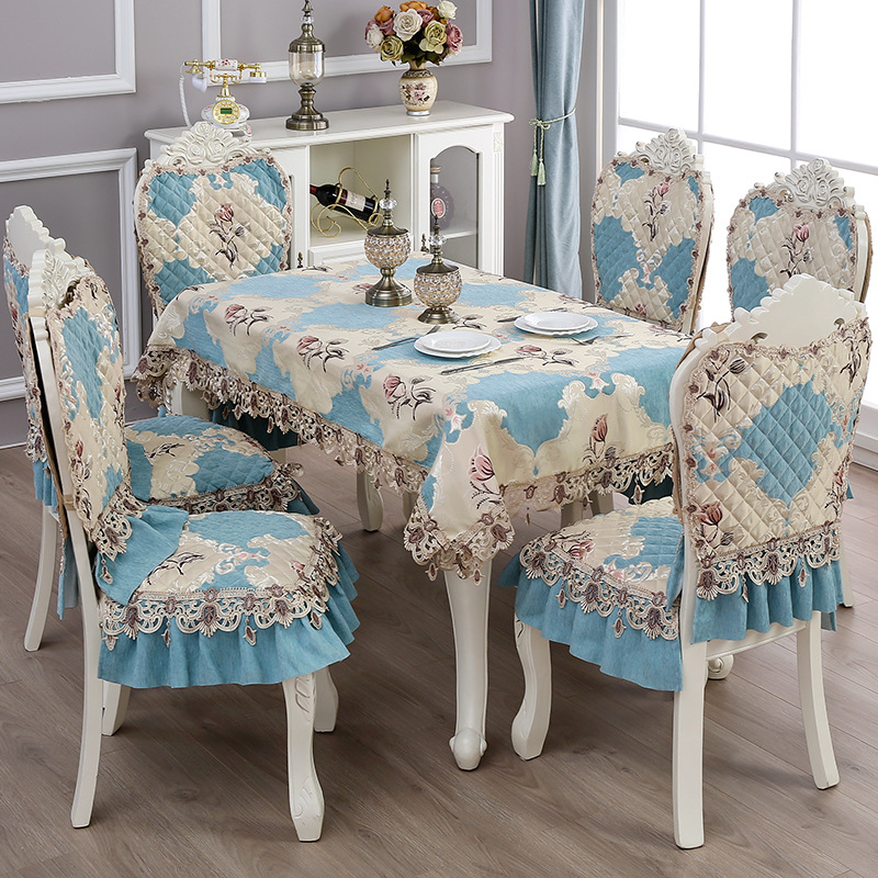 欧式郁金香蓝椅垫 (5)