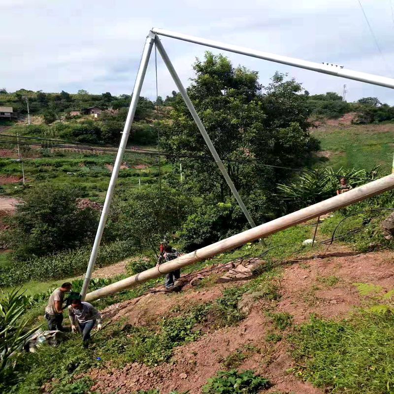 厂家生产批发水泥杆 电线杆 铝合金人字立杆机 立杆机